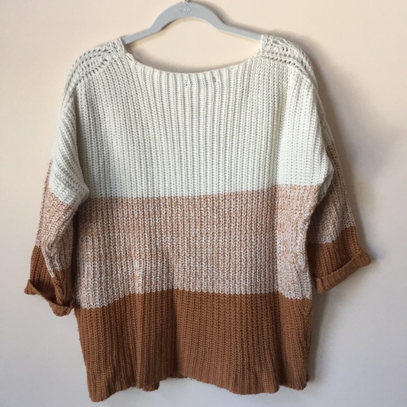 Chunky Color Block Sweater - Picture 3 of 4